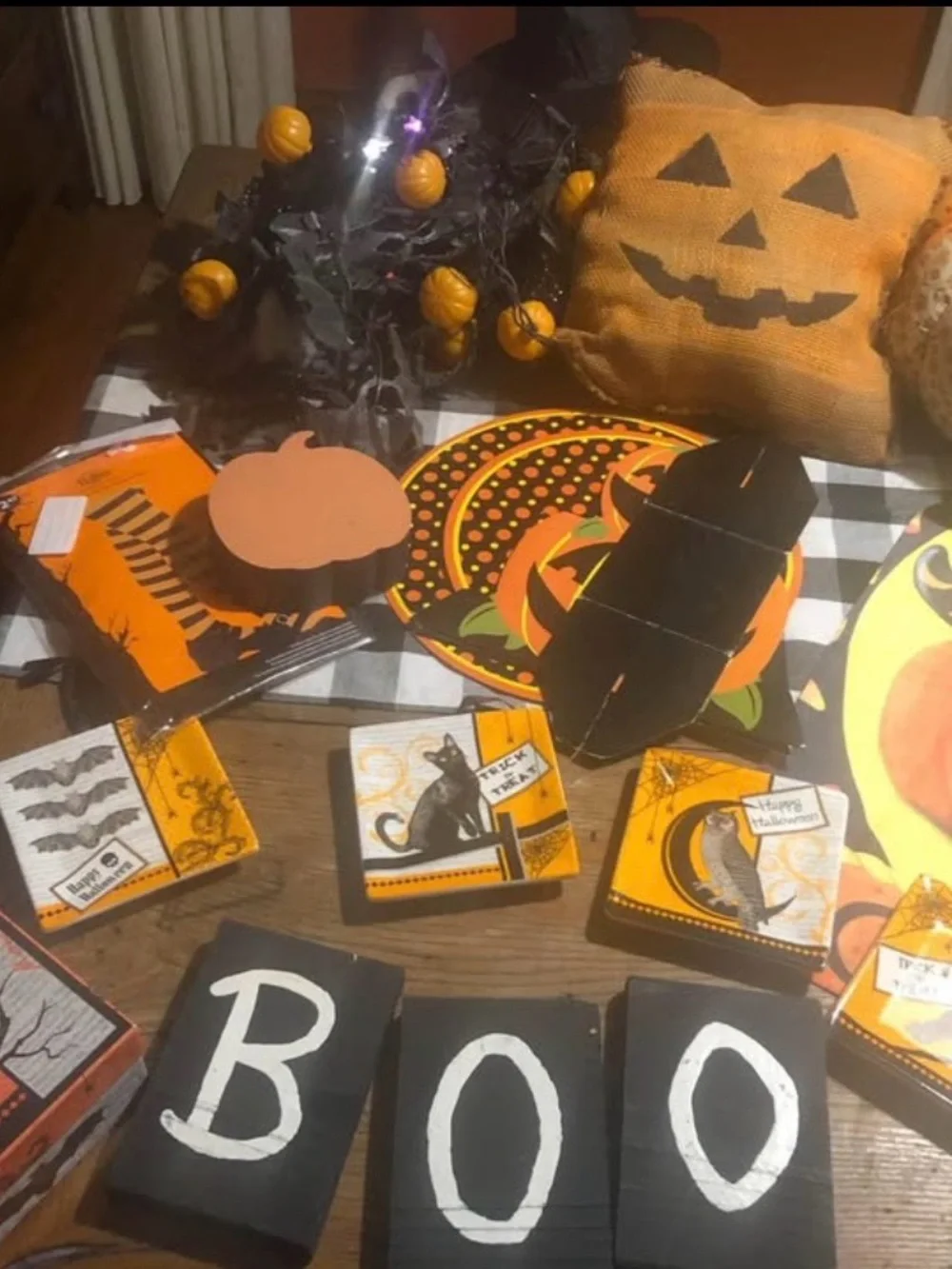 Halloween Party Décor Set - Orange and Black